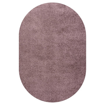 Haze Solid Low-pile Area Rug Light Purple